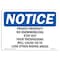 Signmission OSHA Notice Sign, 7" Height, 10" Width, Private Property No Snowmobiling Stay Out Sign, Landscape OS-NS-D-710-L-17841 - alternate 1